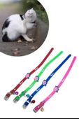 Çıngıraklı Zilli Sevimli Renkli Slikon Kedi Köpek Boyun Tasması - 2