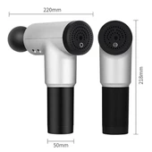 6 Farklı Seviyeli Titreşimli 4 Farklı Başlıklı Büyük Boy Masaj Tabancası - 3