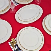 İpek Altın Yaldızlı Pera 18 Prç Yemek Takımı - 3