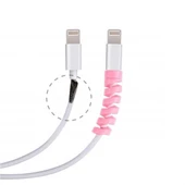 4lü Apple, Android Şaj Kablosu Koruyucu Silikon Spiral Yay Aparat - 8