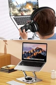 360 Derece Dönebilen Hava Aldıran Laptop Standı - 8