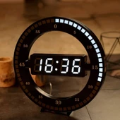 Alfalink 3D LED Dijital Elektronik Modern Duvar ve Masa Saati - 1