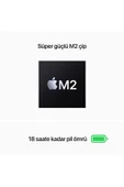 Apple  Macbook Air 13.6" M2 8gb 256gb Ssd Uzay Grisi Apple  Macbook Air 13.6" M2 8gb 256gb Ssd Uzay Grisi MLXW3TU/A - 4