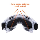 Kayak Gözlüğü Ventilli Güneş Kar Gözlük Gökkuşağı Snowboard Glasses Ekonomik Gözlük - 4