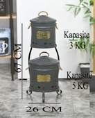 Patates Soğan Kovası 2 Katlı Antrasit Renk - 3