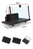 Telefon ve Tablet Ekran Büyütücü Aparat Kırmızı - 8