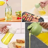 2si 1arada Yağ Dökücü ve Spreyli Yağdanlık Cam Yağ Püskürtücü - 3