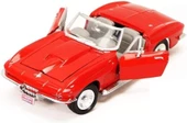 1967 Corvette Kırmızı 1:24 Ölçek Model Araba Koleksiyon - 1