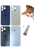 iPhone 14 PRO MAX Arka Batarya Pil Kapağı DERİN MOR (B7000 15 ML Yapıştırıcı) - 1