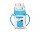 Baby Time BT078 Geniş Ağız Kulplu Pp Biberon 150 Ml - Mavi - 1