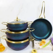 Evita Istiridye Gold 7 Parça Granit Tencere Seti - 3