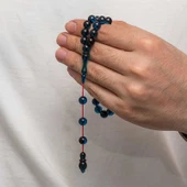 Yuvarlak Sıkma Kehribar Tesbih - 3
