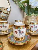 Royking Cavallo 6 lı Kahve Fincan Takımı GRİ BKY 005 - 1