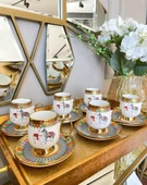 Royking Cavallo 6 lı Kahve Fincan Takımı GRİ BKY 005 - 2