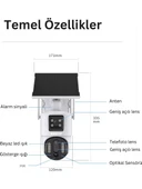 Avenir AV-M13 4g Simkartlı Solar Panelli 3 Lensli 12mp Full Color Gece Görüşü Çift Yönlü Ses Kamera - 2