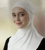 Belinda Boyunluklu Bone- Beyaz- Penye - 1