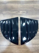 Honda Civic FD6 2006-2011 Kelebek Cam Vizörü Kaplama Pianoblak 2'li Set - 1