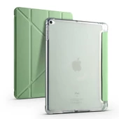 Apple iPad 9.7 2017 (5.Nesil) Kılıf Zore Tri Folding Kalem Bölmeli Standlı Kılıf - 7