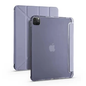 Apple iPad Pro 12.9 2020 (4.Nesil) Kılıf Zore Tri Folding Kalem Bölmeli Standlı Kılıf - 8