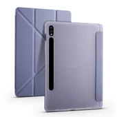 Galaxy Tab S7 T870 Kılıf Zore Tri Folding Kalem Bölmeli Standlı Kılıf - 4