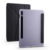 Galaxy Tab S7 T870 Kılıf Zore Tri Folding Kalem Bölmeli Standlı Kılıf - 7