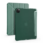 Apple iPad Pro 12.9 2020 (4.Nesil) Kılıf Zore Tri Folding Kalem Bölmeli Standlı Kılıf - 2