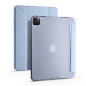 Apple iPad Pro 12.9 2020 (4.Nesil) Kılıf Zore Tri Folding Kalem Bölmeli Standlı Kılıf - 7