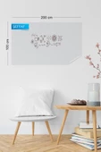 Akıllı Kağıt - 100x200 Cm Şeffaf, 1 Alana - 1 Bedava Yazı Tahtası - 1
