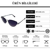 Della Pianto DP116BLACK Cat Eye Kedi Gözü Kadın Güneş Gözlüğü - 4