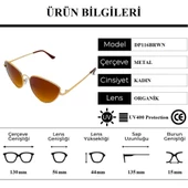 Della Pianto DP116BRWN Cat Eye Kedi Gözü Kadın Güneş Gözlüğü - 4