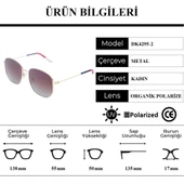 Daniel Klein DK4295-2 Polarize Camlı Kadın Güneş Gözlüğü - 5