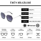 Daniel Klein DK4299-1 Polarize Camlı Kadın Güneş Gözlüğü - 7