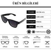 Della Pianto DP17BLACK Organik Camlı UV400 Erkek Güneş Gözlüğü - 4
