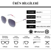 Daniel Klein DK4295-1 Polarize Camlı Kadın Güneş Gözlüğü - 5