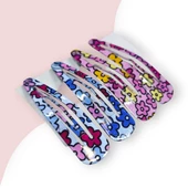 Çiçekli Çıtçıtlı Bebek Toka - 2li - 4