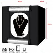 Deyatech Pro Ledli 5500kl Ürün Çekim Çadırı 60x60cm - 1