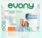 Evony Belbantlı Büyük Boy L 30'lu Hasta Bezi - 1