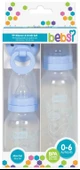 Bebsi Biberon ve Emzik Seti Cam Mavi (250ML+ 125ML+ Emzik) - 2