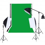 Deyatech Full Set (Yeşil Fon+Stand+Softbox Set) - 1