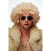 Altın Renk Kıvırcık Afro Parti Peruğu - 3