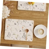 Çiçekli Kaymaz Servis Matı - 4