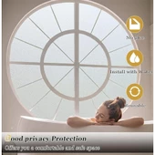 UV Engelleyici Buzlu Cam Filmi 2 Metre x 45 Cm. - 4