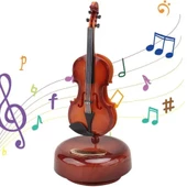 Hareketli Violin Müzik Kutusu - 3
