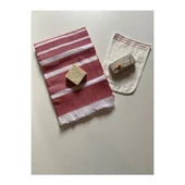 Gelin Hamamı Seti, Premium Peştemal , Ponza Topuk Taşı, Doğal Zeytinyağı Sabun, Kese 4lü Set - 1