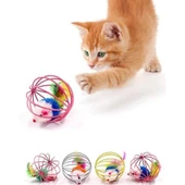 KAFESLI FARELI KEDI KÖPEK OYUN TOPU - 1