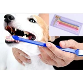 ÇIFT TARAFLI HAYVAN DIŞ FİRÇASI 4 LÜ SET - 1