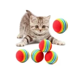 Sünger Kedi Köpek Çiğneme Ve Oyun Topu 4 Adet thumbnail 1