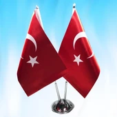 İKİLİ TÜRK BAYRAĞI - 1