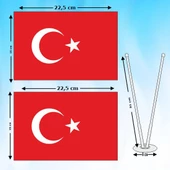İKİLİ TÜRK BAYRAĞI - 3