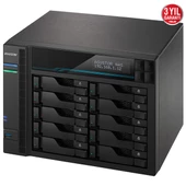 ASUSTOR AS6510T-32GB ATOM C3538 32GB RAM-10-diskli Nas Server (Disksiz) - 4